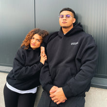 Load image into Gallery viewer, &#39;CREATIVE MINDS ART CLUB&#39; HOODIE BLACK
