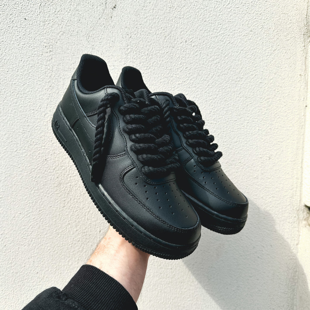 Triple Black Rope Lace  (Any Rope Color Possible)